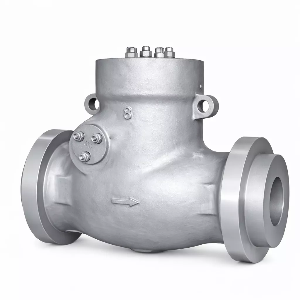 Pressure seal check valve manufactured by Falcon for high pressure industrial applications