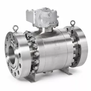 Trunnion mounted ball valve manufactured by Falcon for industrial pipelines